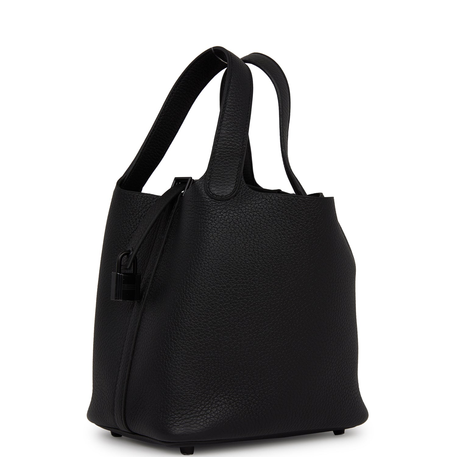 Hermes Monochrome Picotin 18 Black Clemence Black Hardware – Madison ...