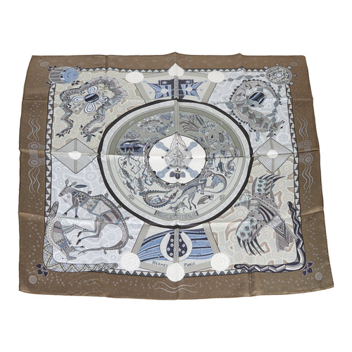 Hermes Gavroche Vert Amande Silk Pocket Square Scarf 45cm Pair Green Madison Avenue Couture