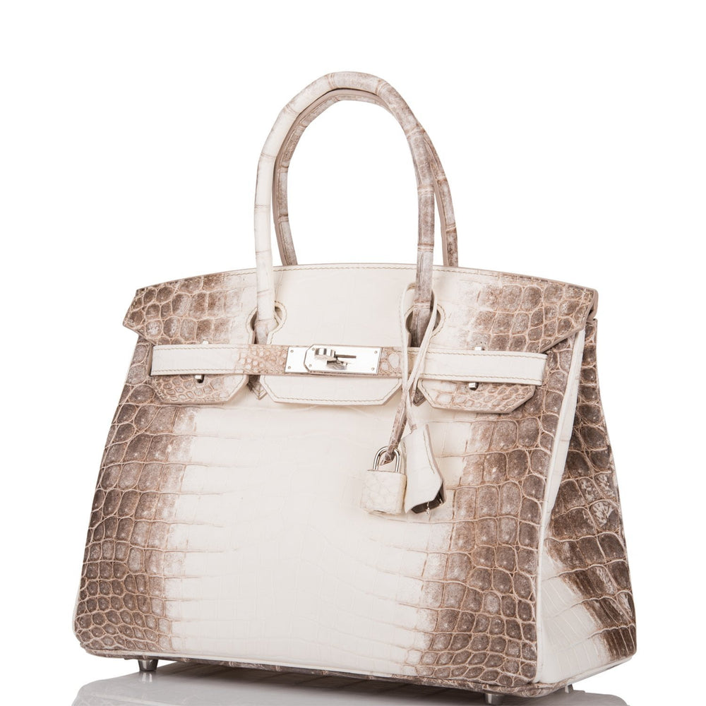  Hermes  White  Matte Niloticus Himalayan Crocodile  Birkin 