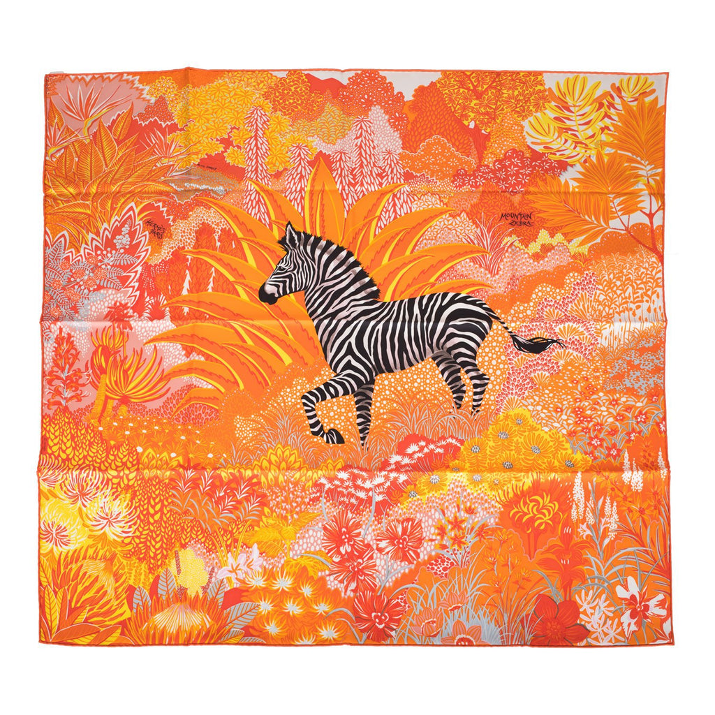 hermes zebra scarf