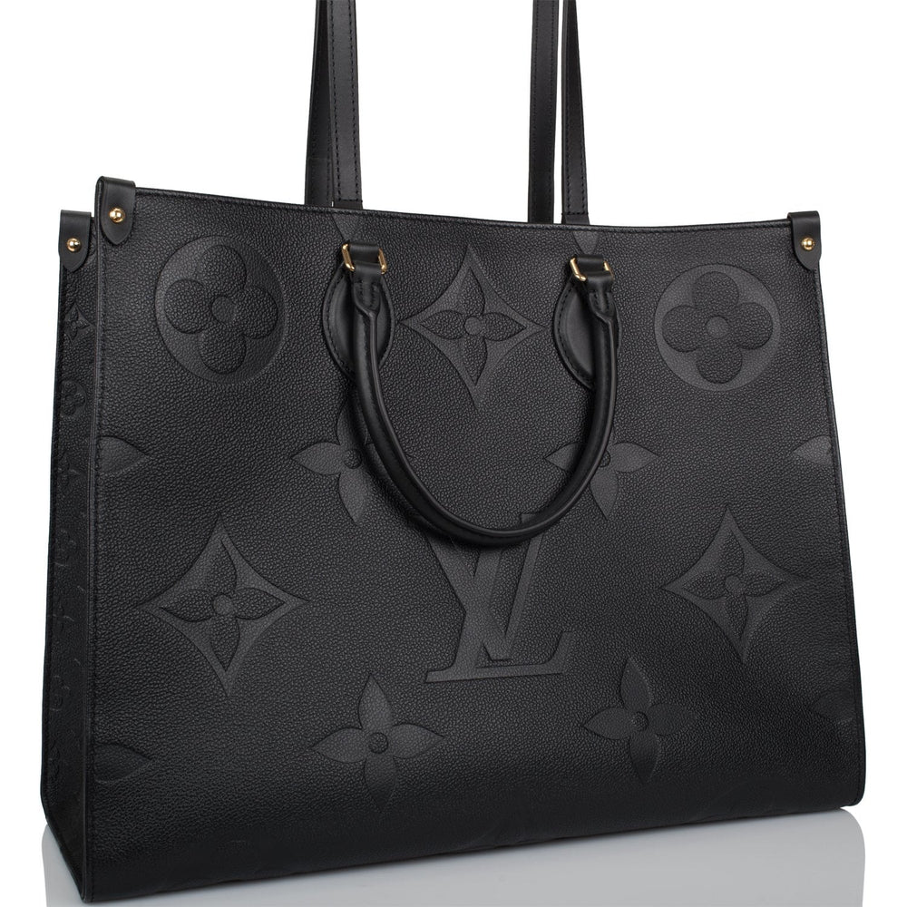 Louis Vuitton Black Empreinte Giant Monogram OnTheGo Tote – Madison Avenue Couture