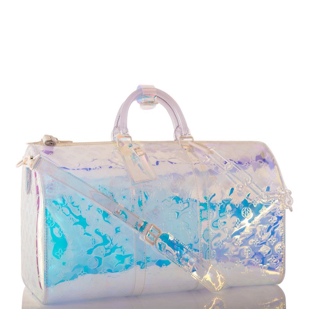 Louis Vuitton x Virgil Abloh Iridescent Prism Monogram Keepall Bandoul – Madison Avenue Couture