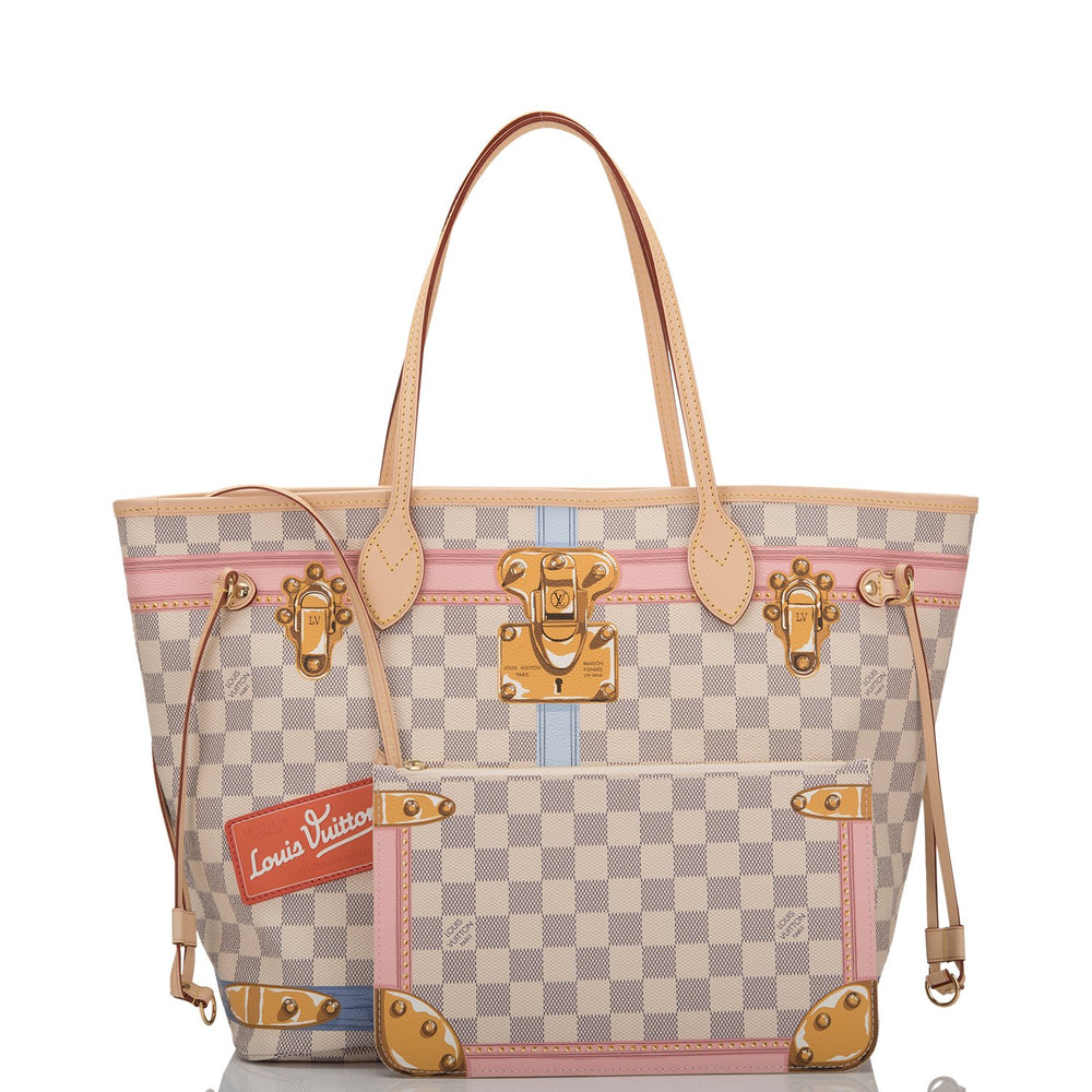 Louis Vuitton Damier Azur Summer Trunk Neverfull MM – Madison Avenue Couture