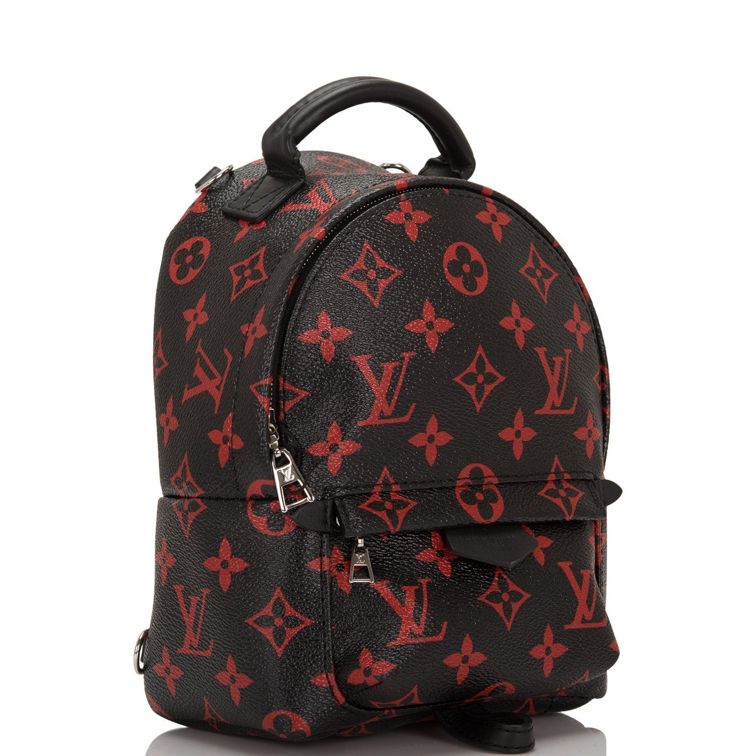 louis vuitton red and black mini backpack