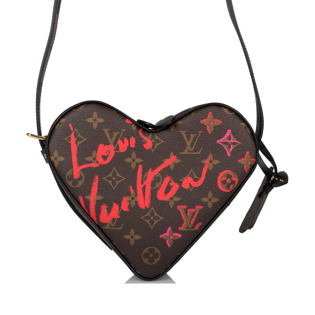 LOUIS VUITTON PINK LIMITED EDITION FALL IN LOVE HEART HEARTBOX SAC COEUR  BAG NEW