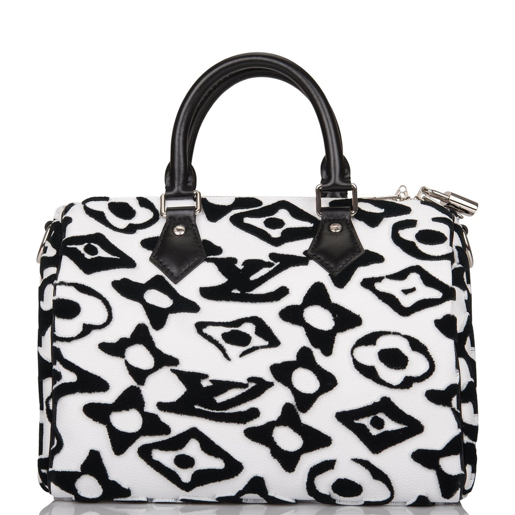 Louis Vuitton x UF Black/White Tufted Monogram Speedy Bandouliere 25 ...