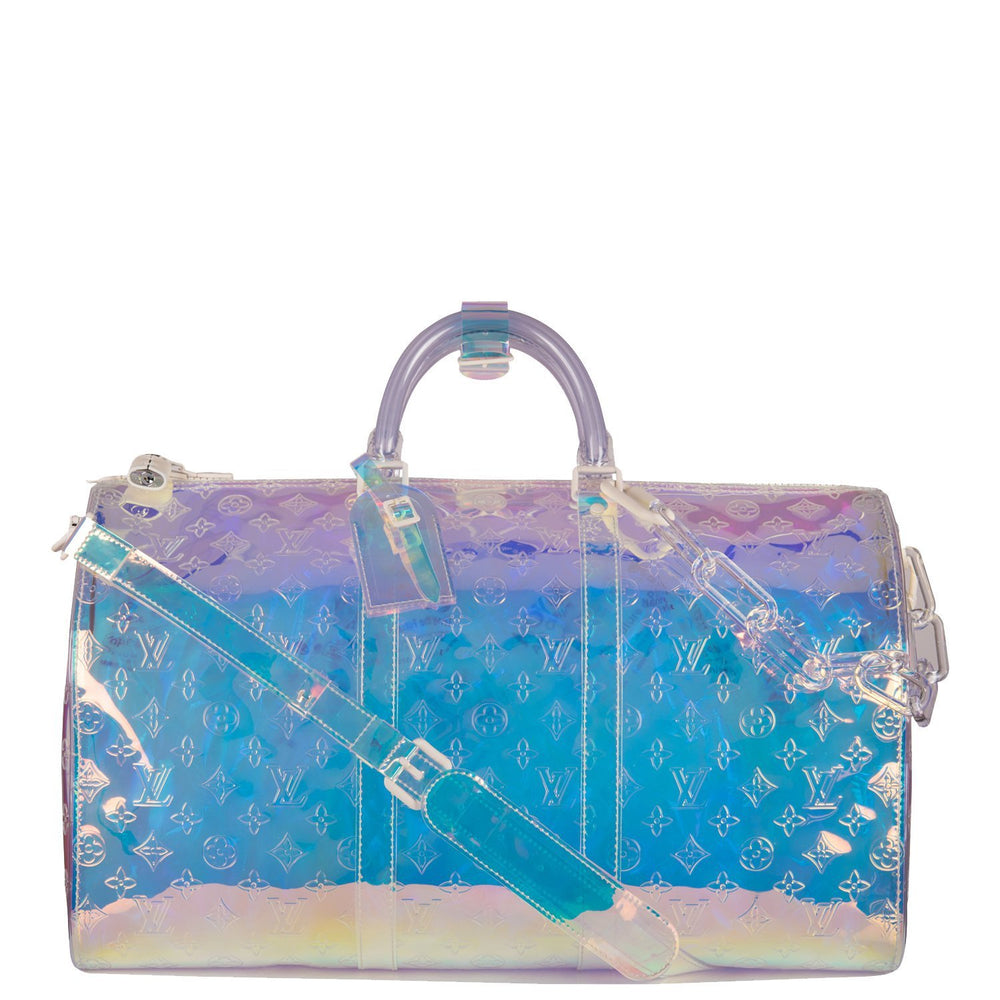 Louis Vuitton x Virgil Abloh Iridescent Prism Monogram Keepall Bandoul – Madison Avenue Couture