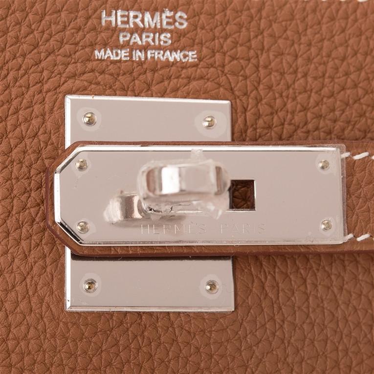 Hermes Gold Togo Kelly 32cm Palladium Hardware