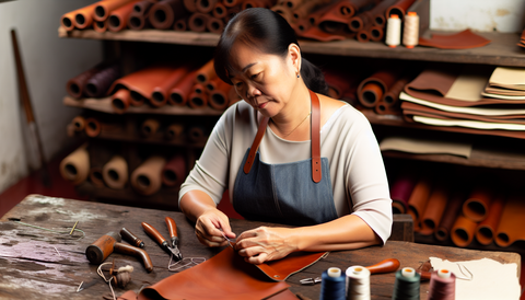 Artisan crafting a handmade product