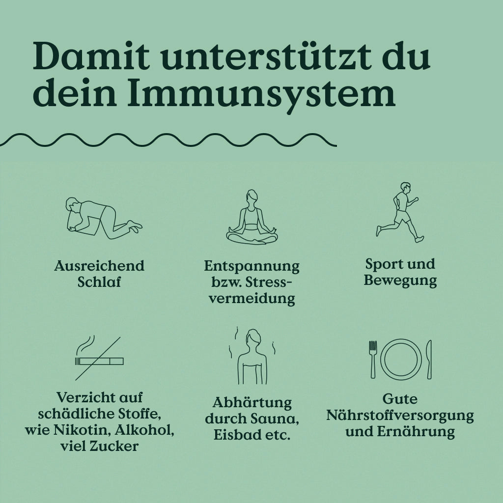 Grafik: So unterstützt du dein Immunsystem