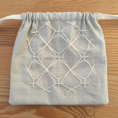 Embroidered pouch