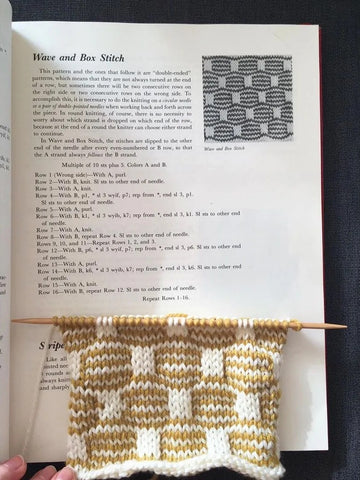 Knitting swatch