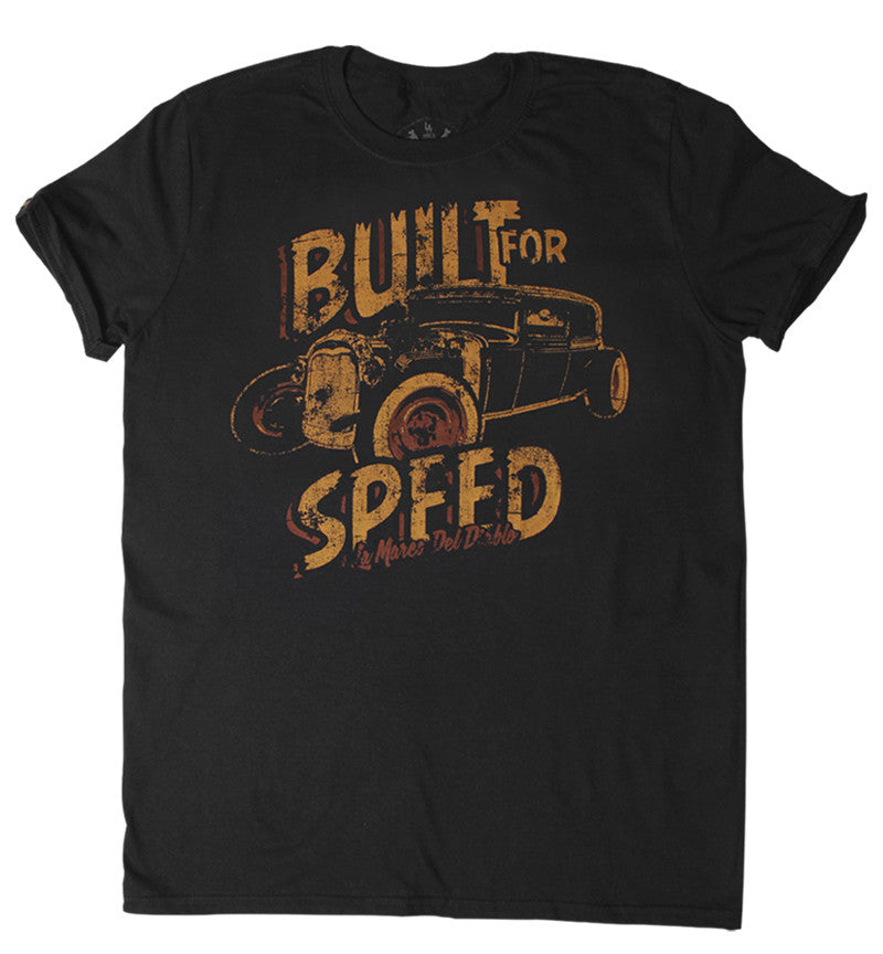 T SHIRT MEN Built For Speed - HotRod – LAMARCADELDIABLO