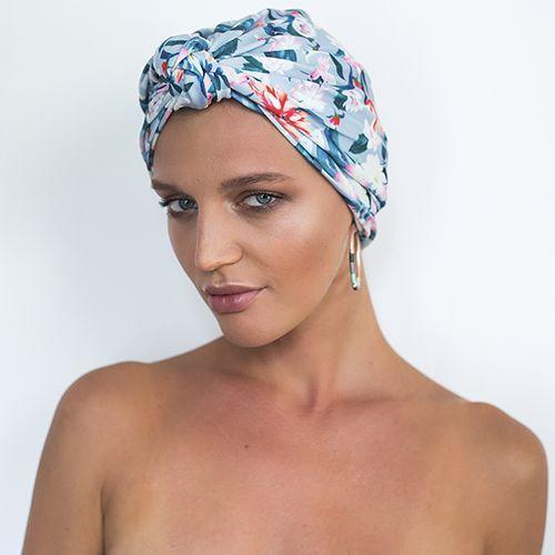 white shower cap