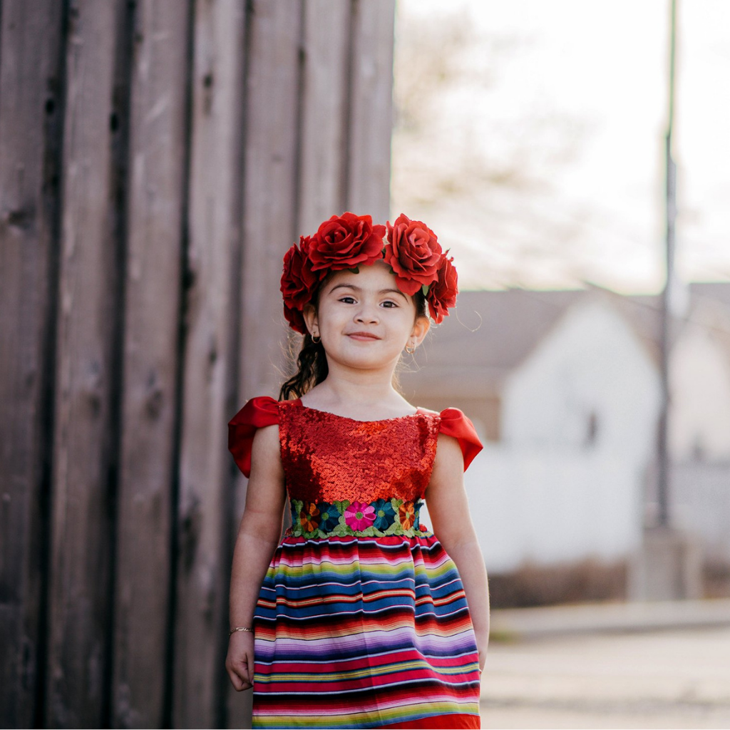 LIMITED Sparkle Romper Cinco de Mayo Fiesta Dress Mexican Fiesta Dress –  Belle Threads