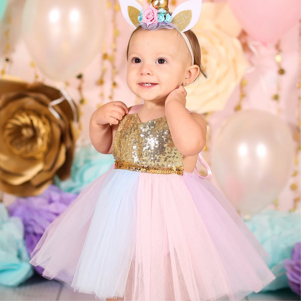 first birthday unicorn dress