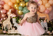 Load image into Gallery viewer, Best Selling Wild One Cheetah One Shoulder Tutu Dress
