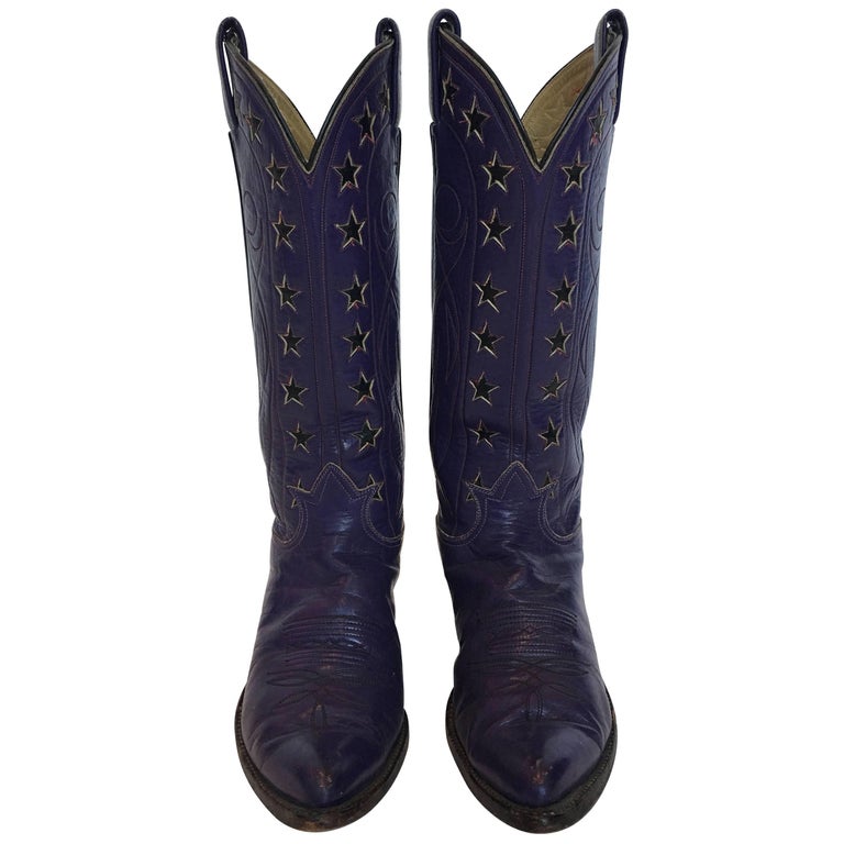 purple cowboy boots