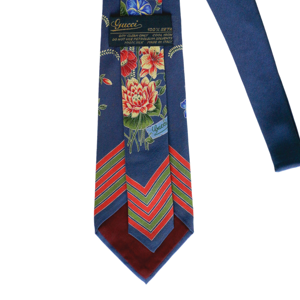 Ret formel Tilbageholdenhed Gucci Blue Floral Vintage Tie – catwalk