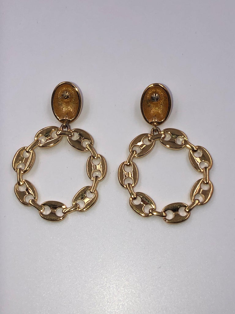 gucci link earrings