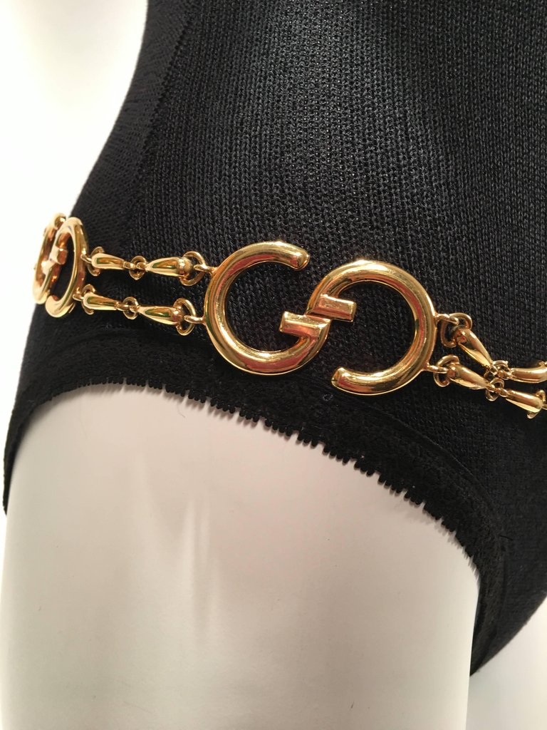 gucci gold chain belt