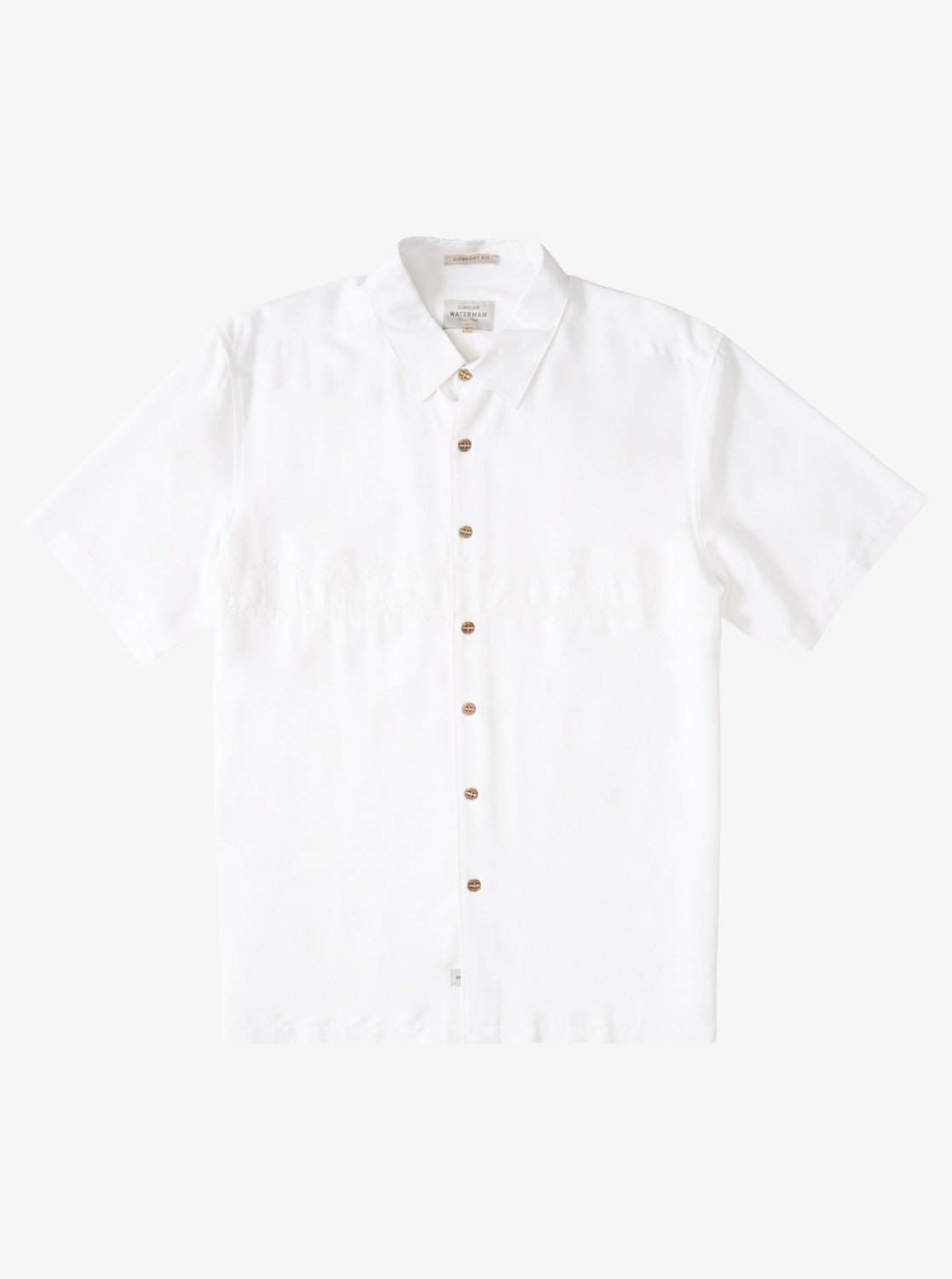 Waterman Tahiti Palms Premium Anti-Wrinkle Shirt - White