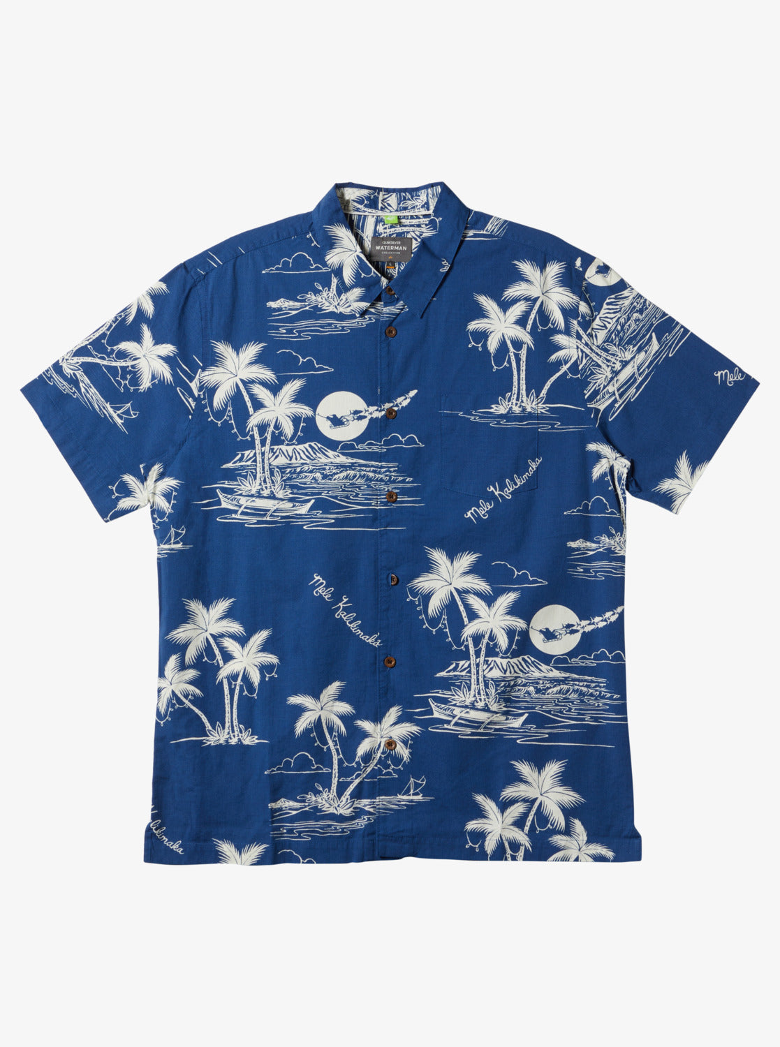 Waterman Ahi Holiday Woven Shirt - Ahi Holiday Estate Blue