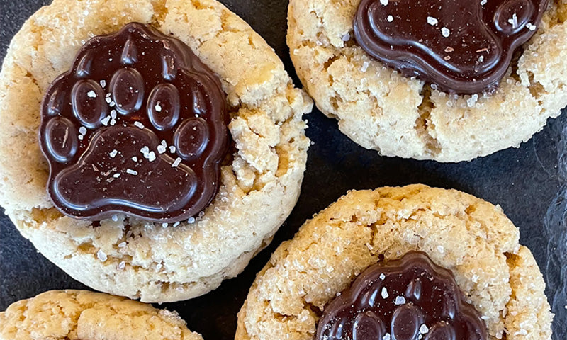 WW almond sea salt  bear claw thumbprint cookies