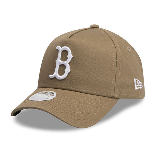 Boston Red Sox New Era Khaki Beige 9forty Adjustable Cap Women's – Lidzcaps