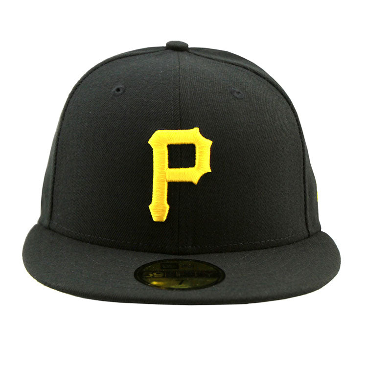 Pittsburgh Pirates New Era Black Fitted Cap Lidzcaps