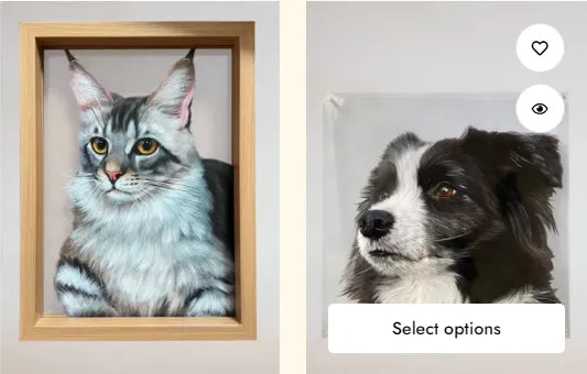 Pet Oil Painting from Photo on Glass