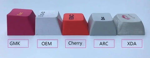 DSA type keycap height