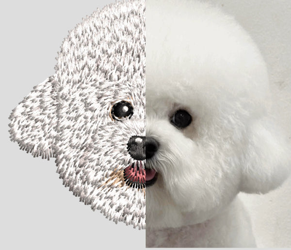 Customized pet embroidered portraits