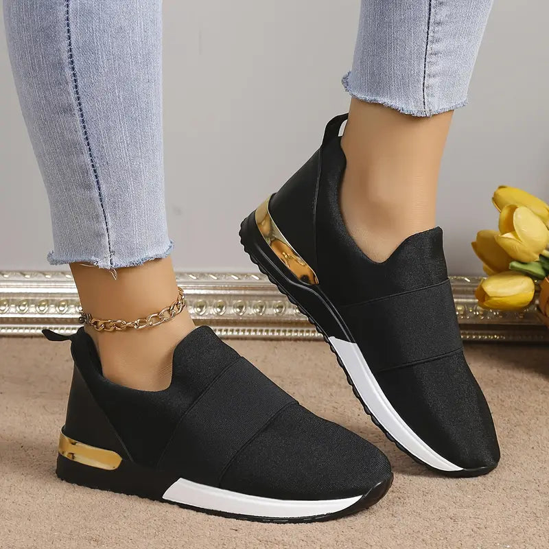 Casual slip on sneakers med enkel platasula Anomimodehus