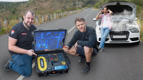 van life at it's best with a roadside rescue kit