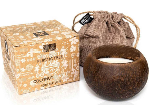 coconut candle and packaging