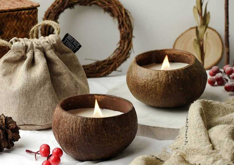 Coconut Shell Candle