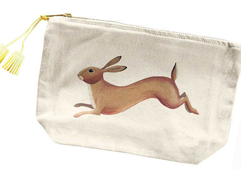 Hare Cotton Wash Bag