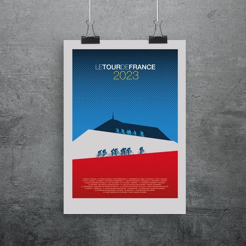 2023 Tour de France Limited Edition poster