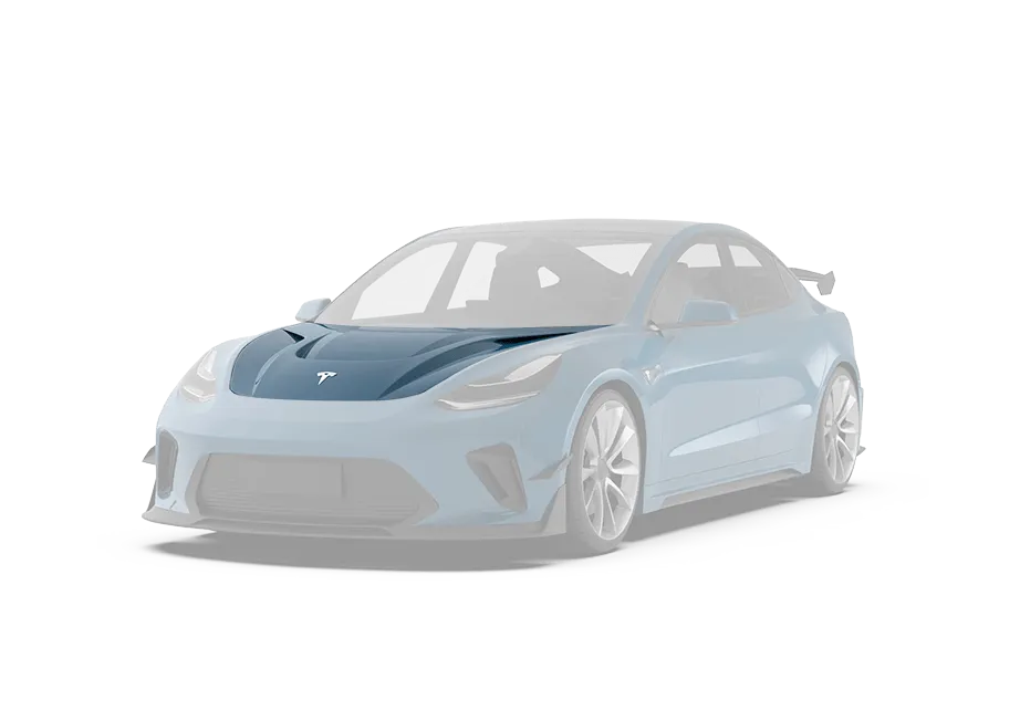 Robot AeroKit "HACKER" V3 Double Decker Rear Spoiler Wing For Tesla Model 3