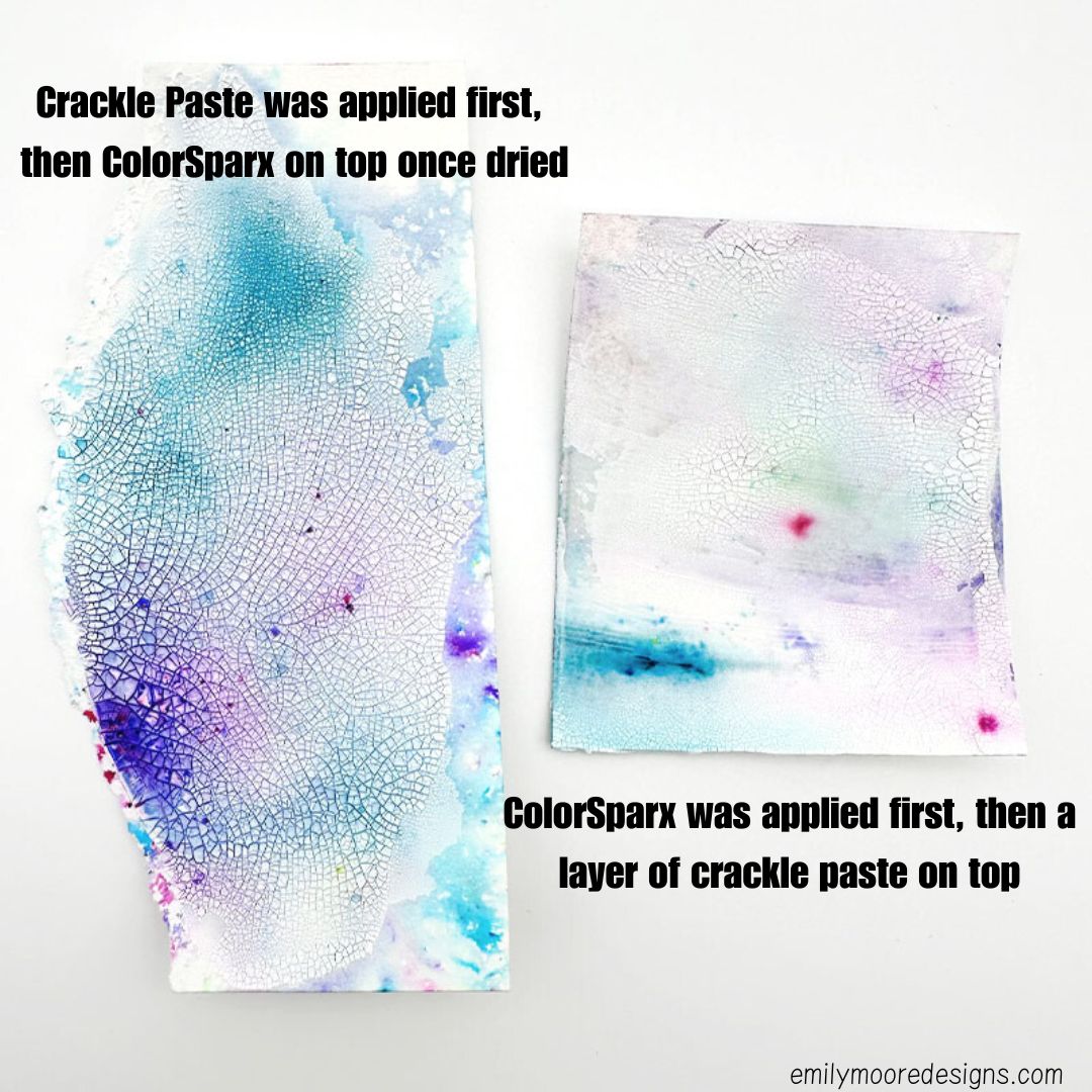 Difference between crackle paste & colorsparx