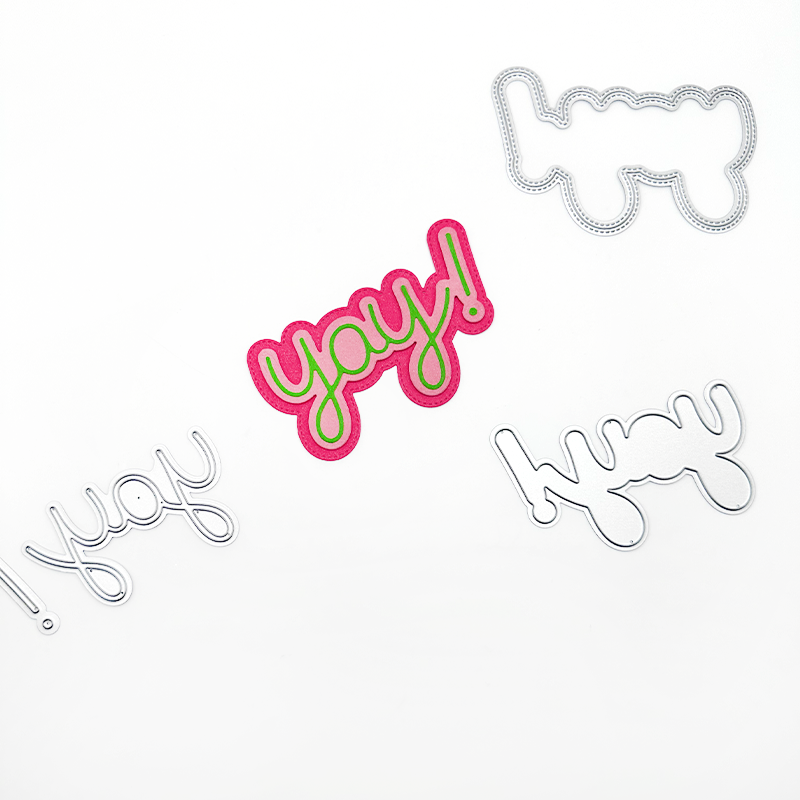 Emily Moore Designs NEW yay! Layered Word Die