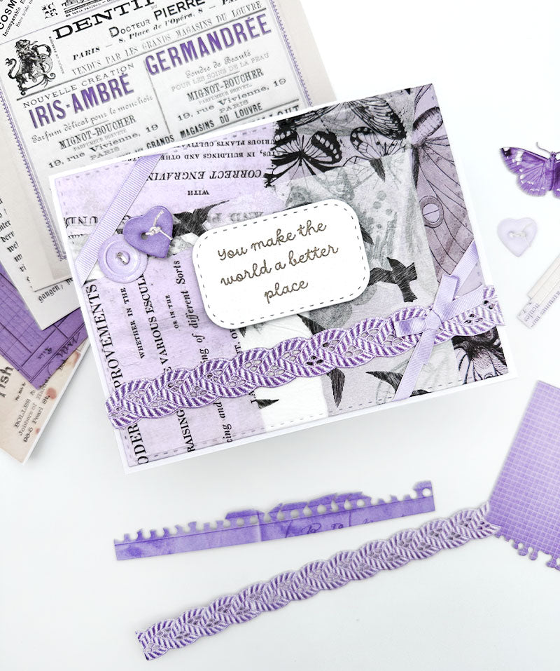 How to make a collage background for cardmaking