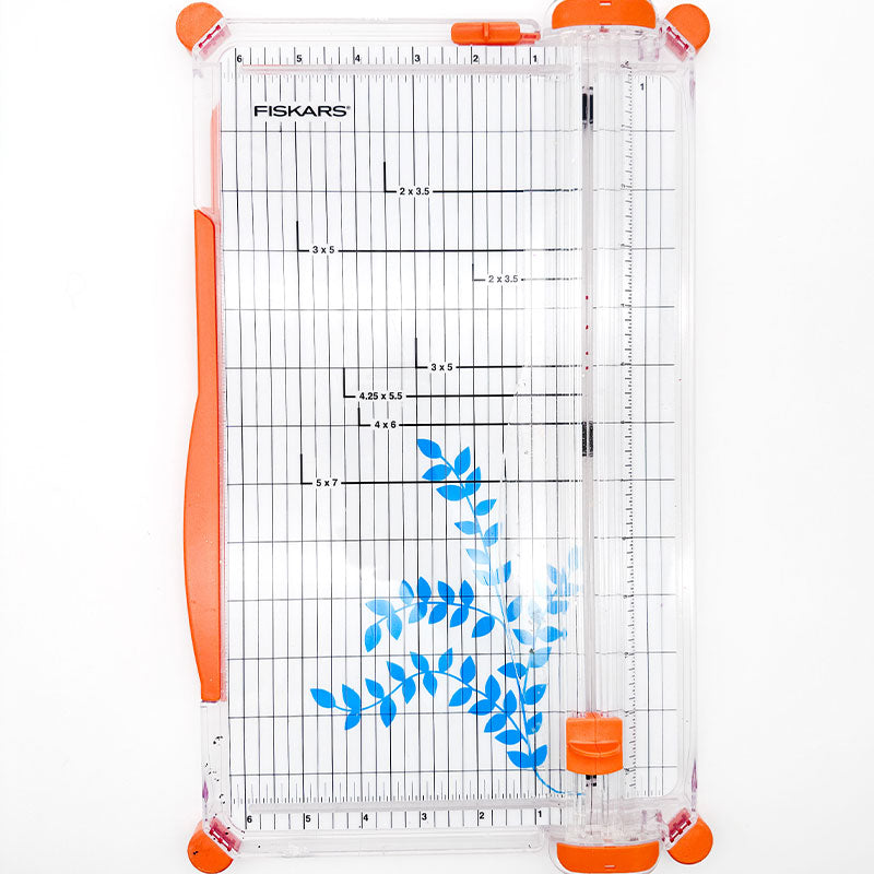 The Fiskars 12 inch trimmer allows you precise & clean trimming every time