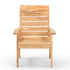 Rustico Slatted Solid Wood Outdoor Chair with Armrests