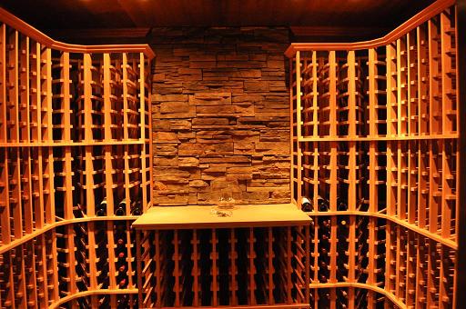 Sample Wine Cellar with Modular Wood Wine Racking
