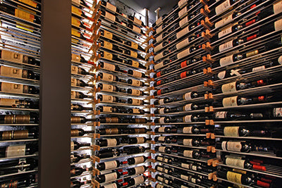 Millesime Wine Racks to display bottle labels