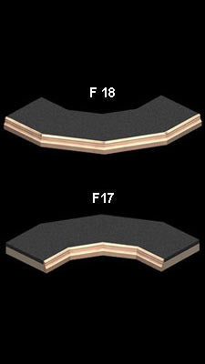  F17 & 18 Curved Base / Crown & Molding 