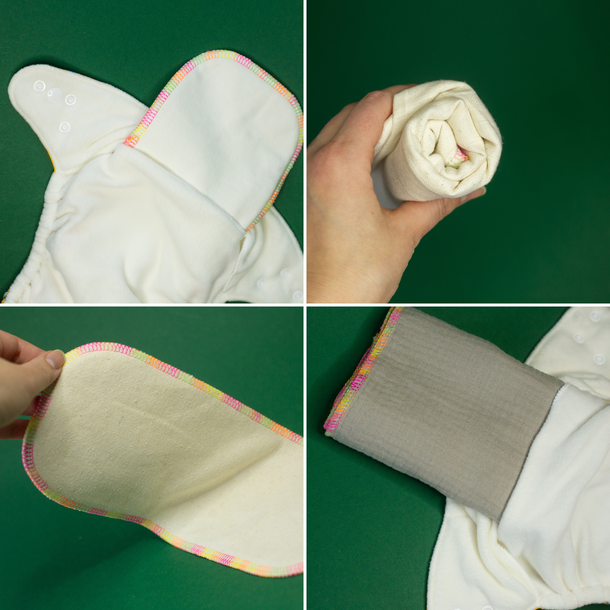 doopsis diapers various inserts - flat diaper, hemp, bamboo