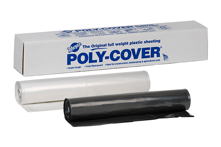 Warp Brothers Poly-Cover® Genuine Plastic Sheeting 24' x 100' x 6 Mil (24' x 100' x 6 Mil, Black)